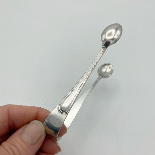 Antique Silver Plated Sugar Tongs, Antique Sugar Nips, 1900s Flatware, Serving Tongs - Beeches Vintage