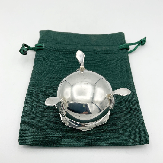 Antique 1905 Sterling Silver Salt, Rings Dish - Beeches Vintage