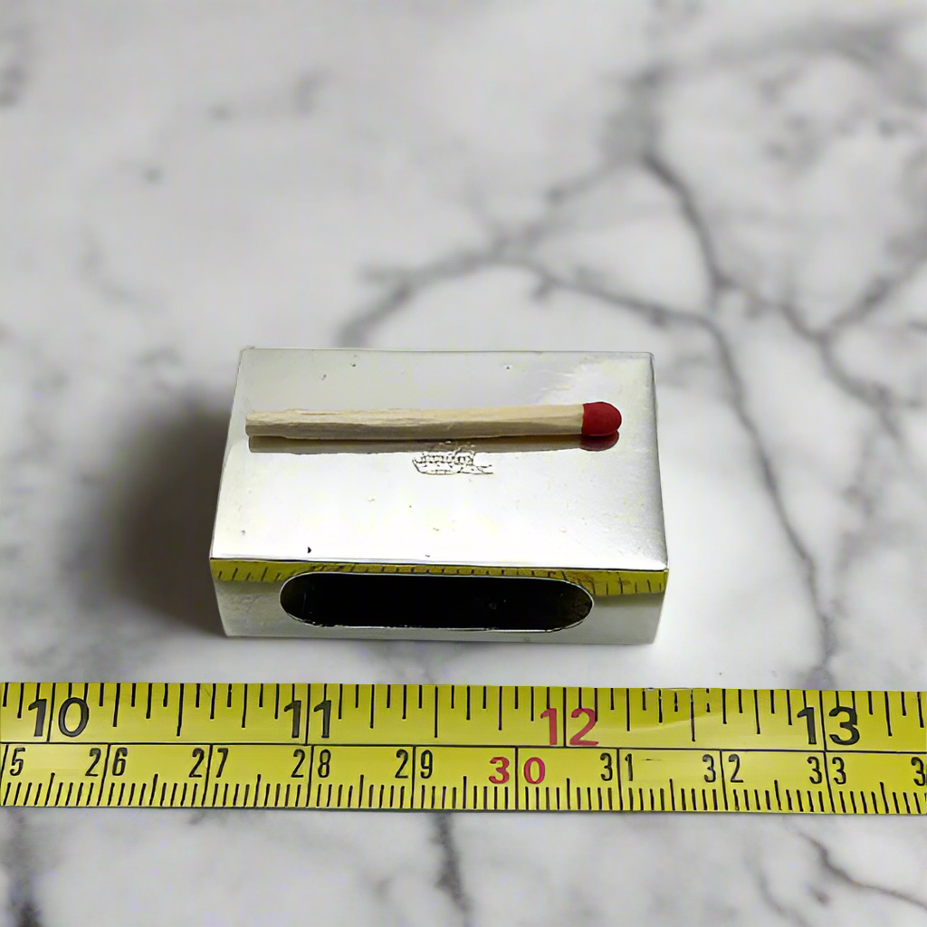 Vintage 1933 Sterling Silver Matchbox Case - Beeches Vintage