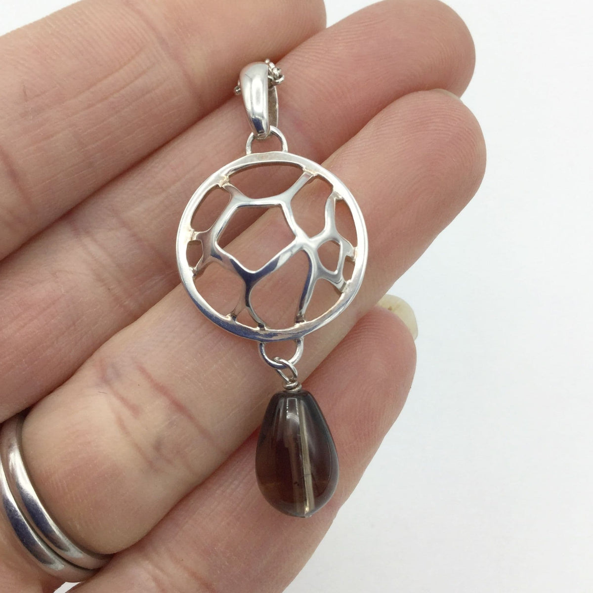 Italian Solid Silver Pendant Necklace - Beeches Vintage