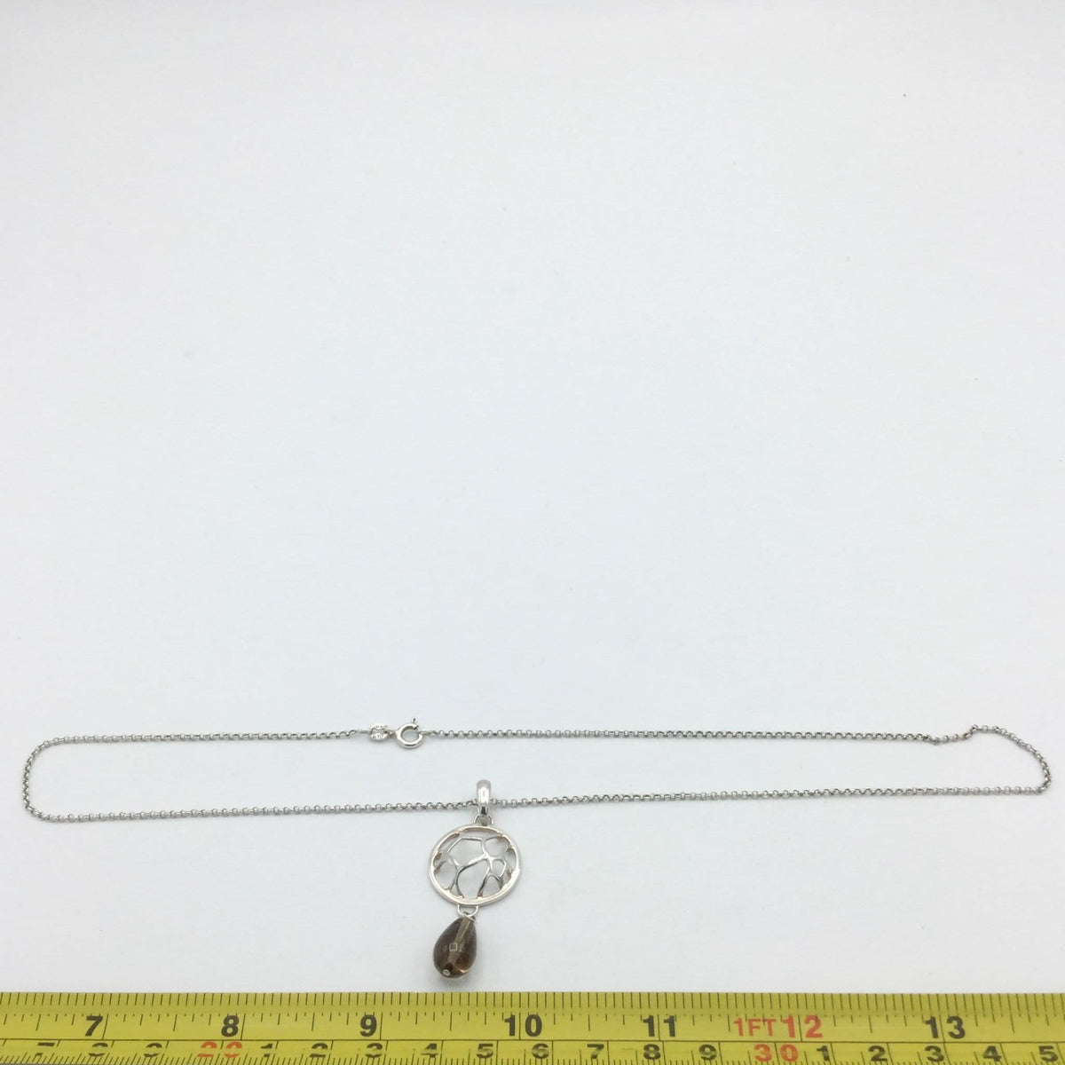 Italian Solid Silver Pendant Necklace - Beeches Vintage
