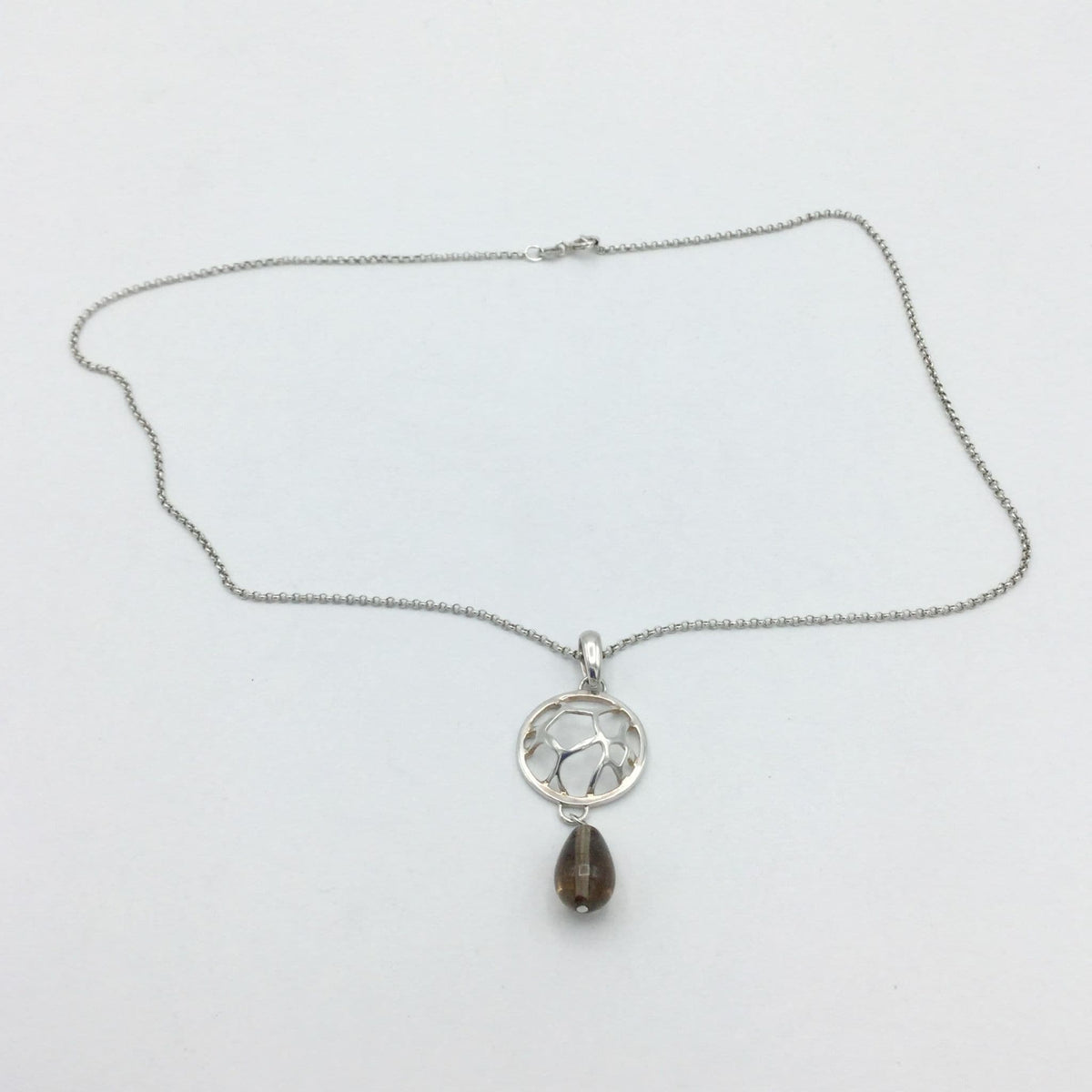 Italian Solid Silver Pendant Necklace - Beeches Vintage