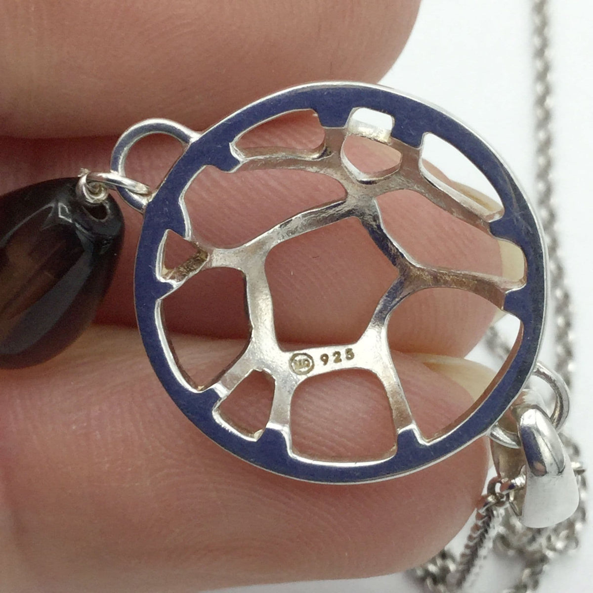 Italian Solid Silver Pendant Necklace - Beeches Vintage