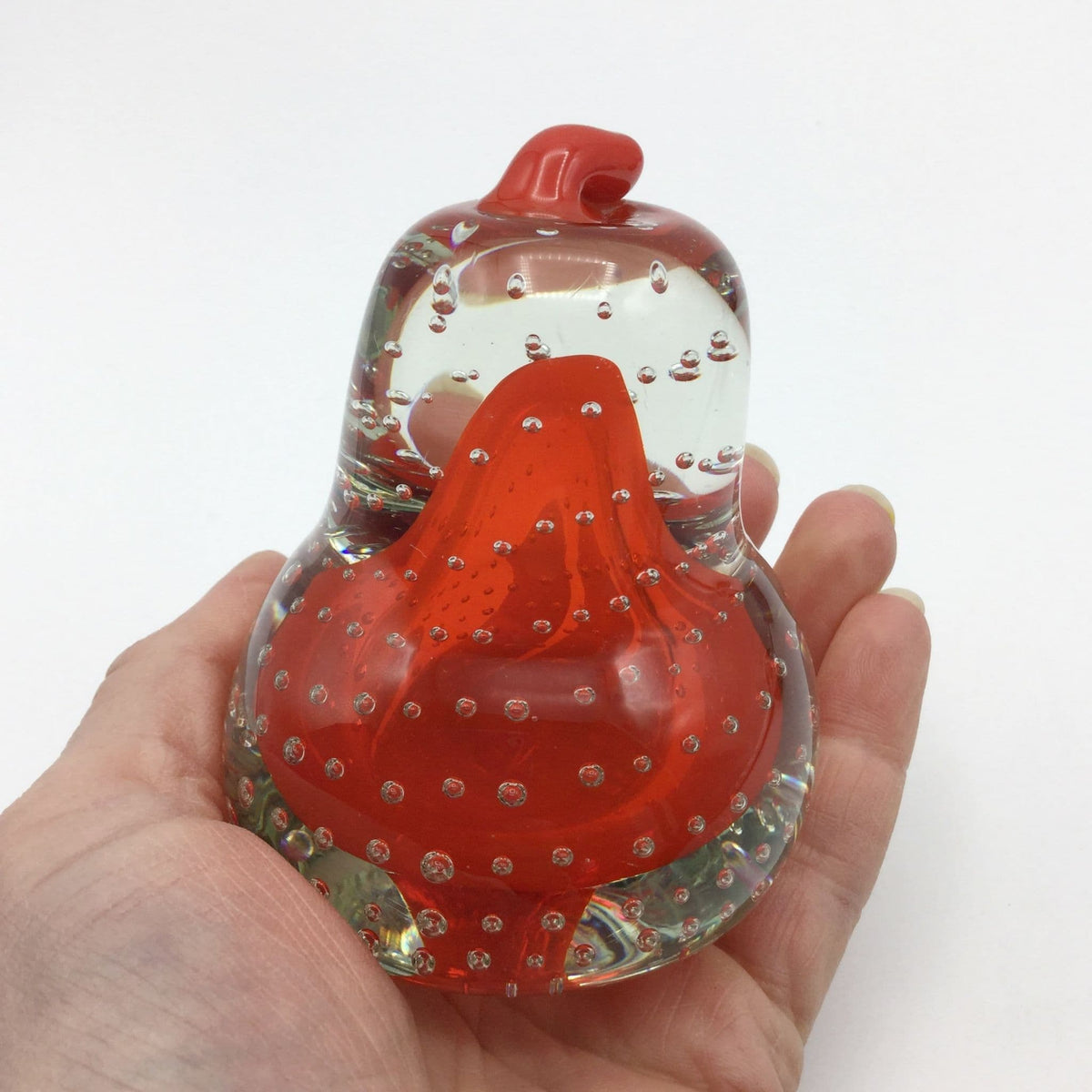 MRM Glass Pear Paperweight - Beeches Vintage