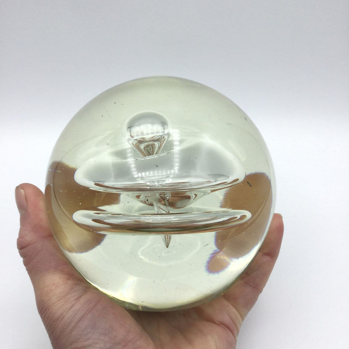 Parlane Large Glass Paperweight - Beeches Vintage