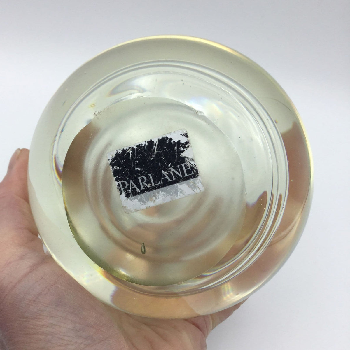 Parlane Large Glass Paperweight - Beeches Vintage