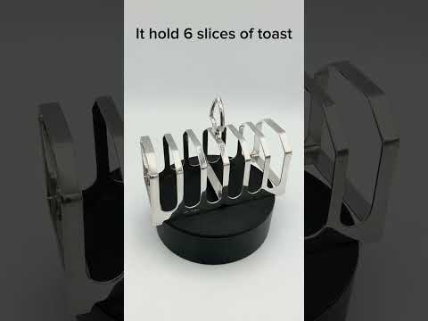 1935 Art Deco Sterling Silver Toast Rack video short
