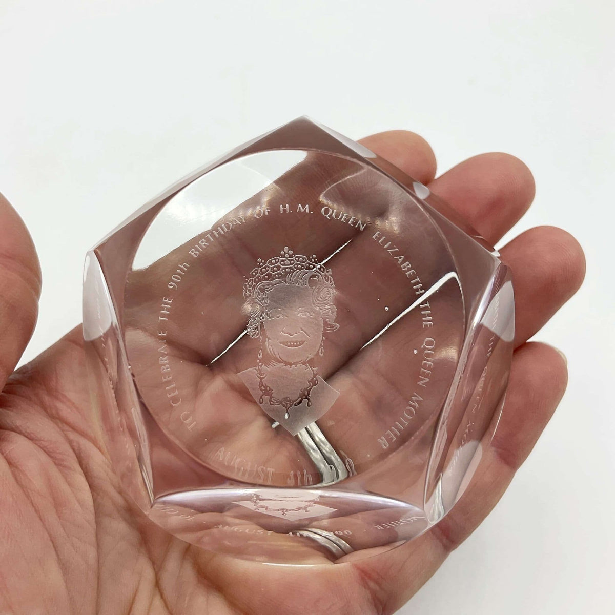 Queen Mother Commemorative Paperweight - Beeches Vintage