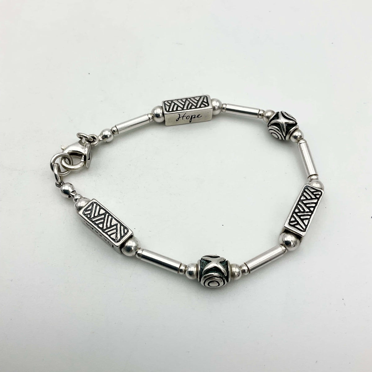 Silpada Joy Hope Dream Silver Bracelet, Israel Silver - Beeches Vintage