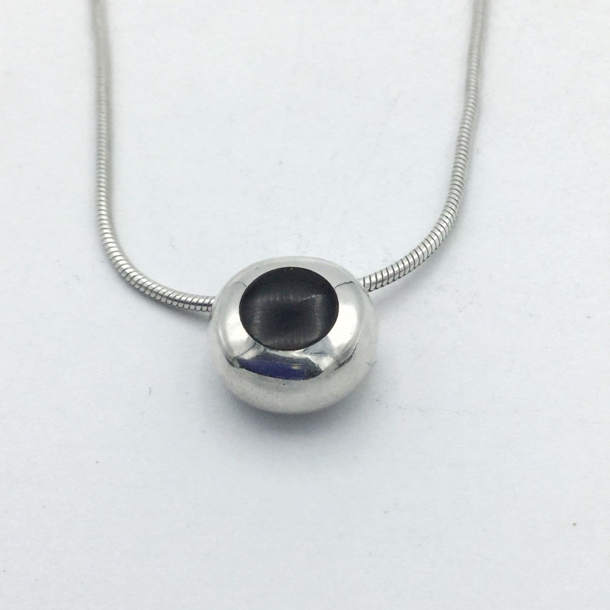 Silver Eye Pendant Necklace - Beeches Vintage