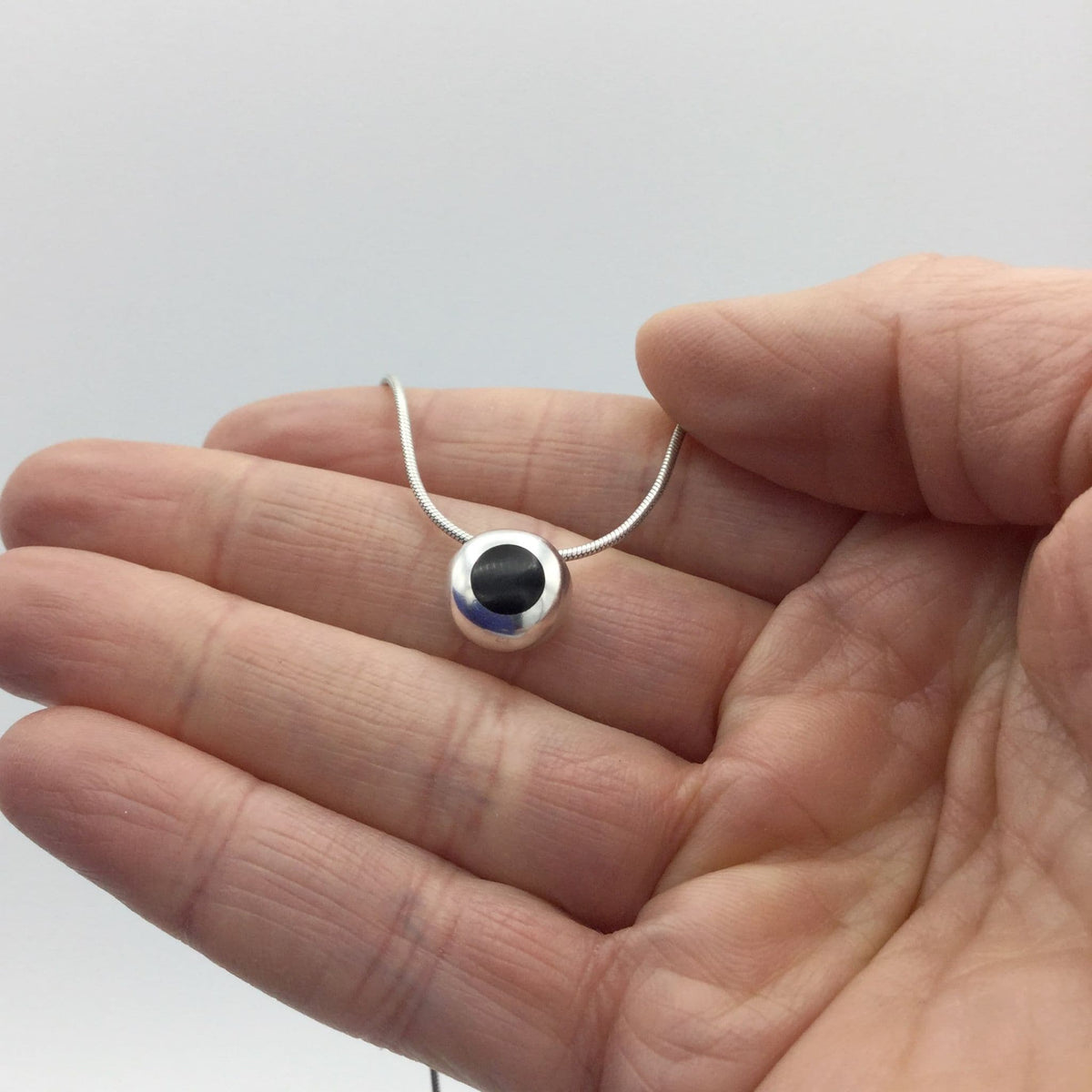 Silver Eye Pendant Necklace - Beeches Vintage