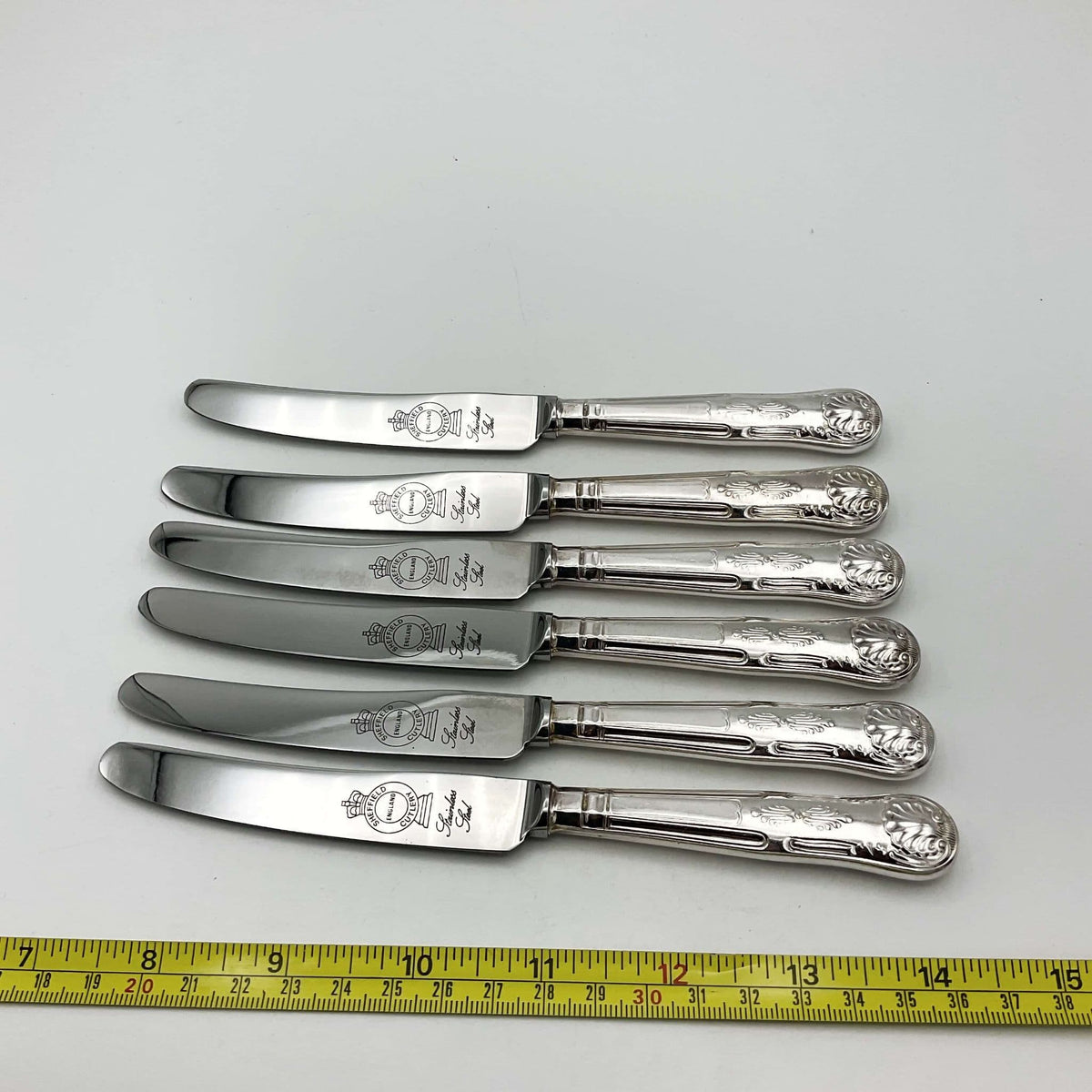 Silver Plated Dessert Knives Set - Beeches Vintage