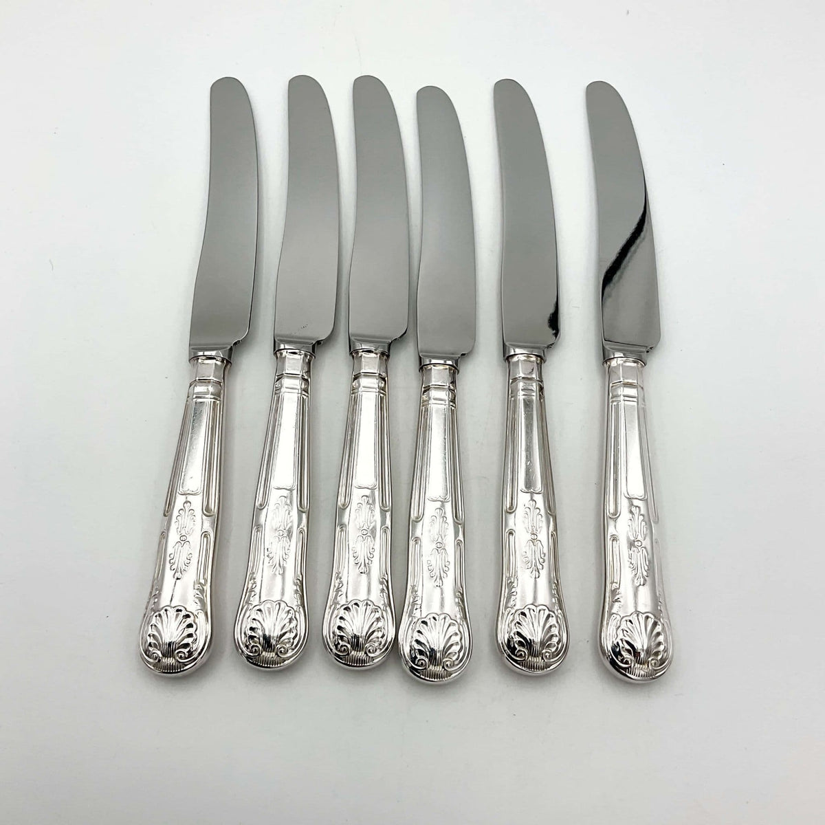 Silver Plated Dessert Knives Set - Beeches Vintage
