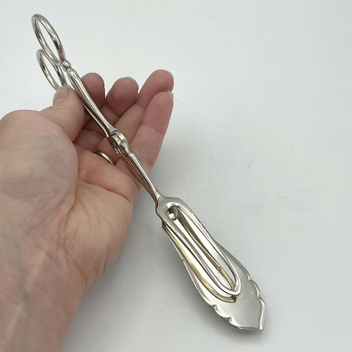 Silver Plated Serving Tongs - Beeches Vintage