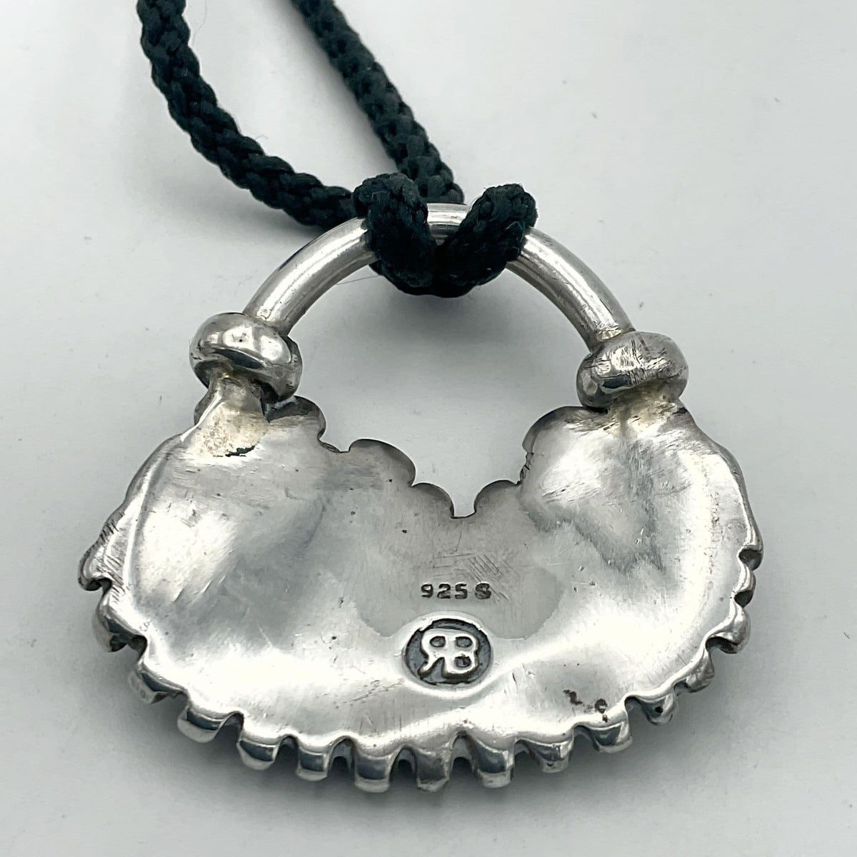 Solid Silver Boho Pendant Necklace, Skull Necklace, Sterling Silver Pendant - Beeches Vintage