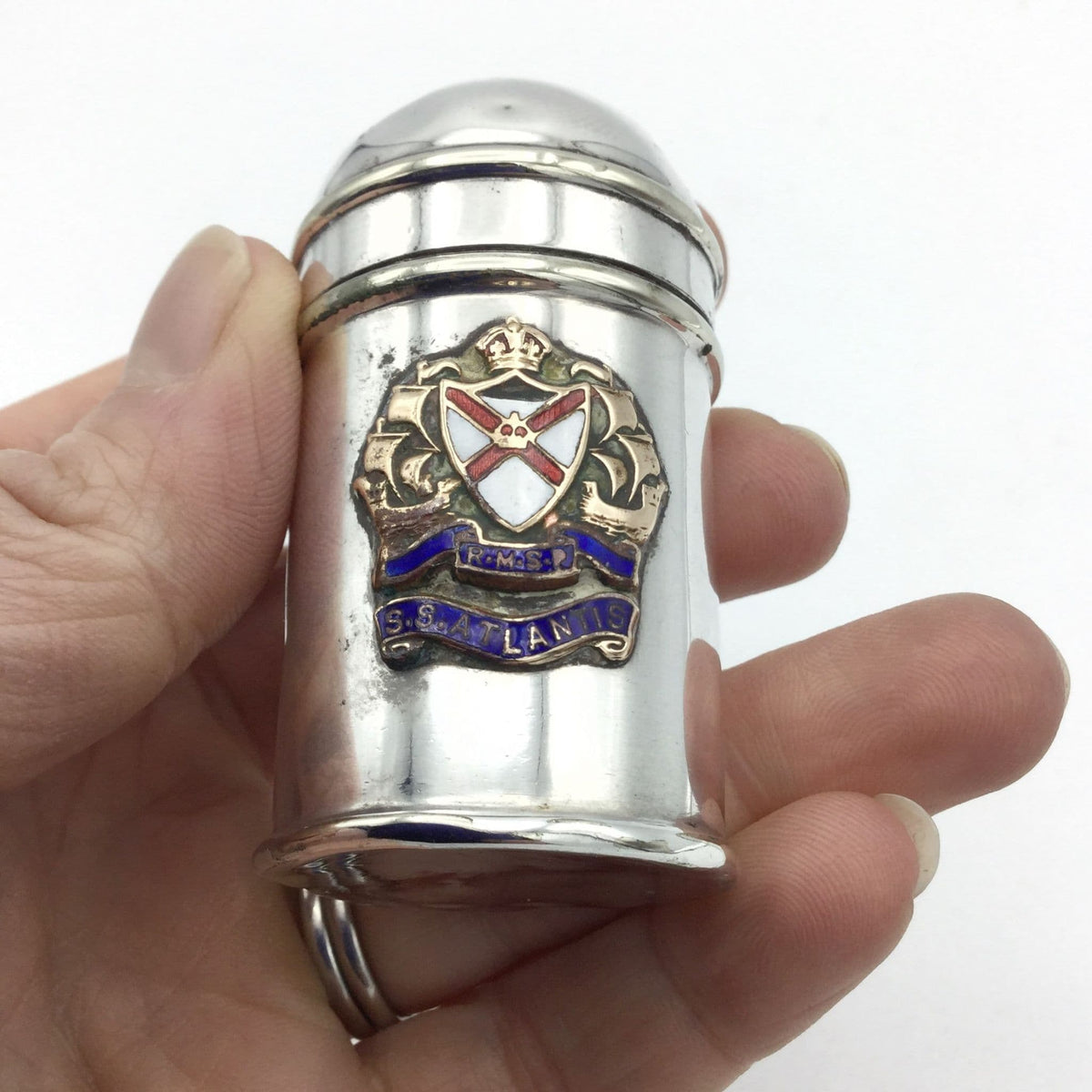 SS Atlantis Silver Plated Pepper Pot - Beeches Vintage
