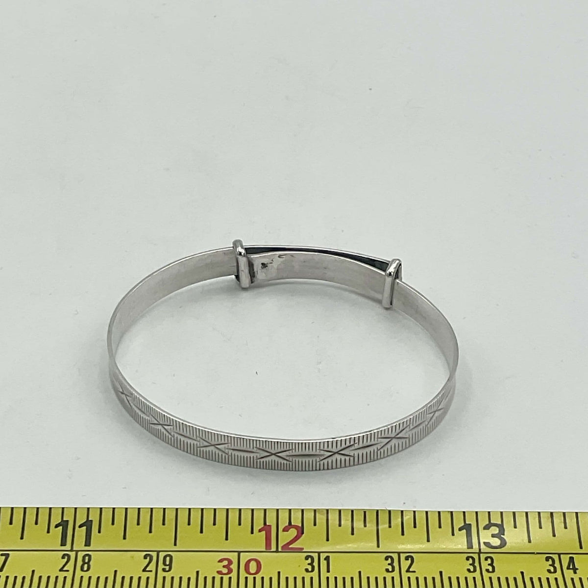 Sterling Silver Baby Bracelet, Christening, Baptism Baby Gift - Beeches Vintage