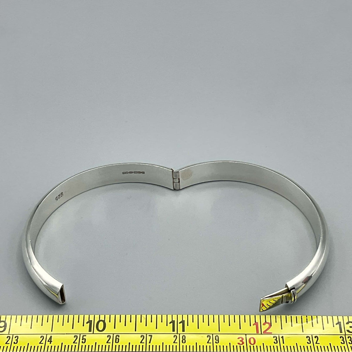 Sterling Silver Hinged Bangle Bracelet, 2009 Hallmark - Beeches Vintage
