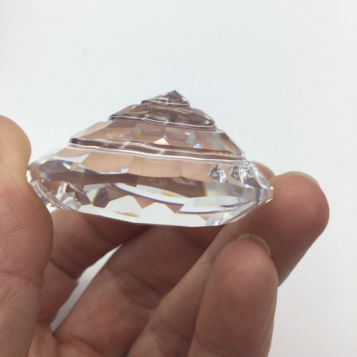 Swarovski Crystal Spiral Sea Shell Ornament - Beeches Vintage