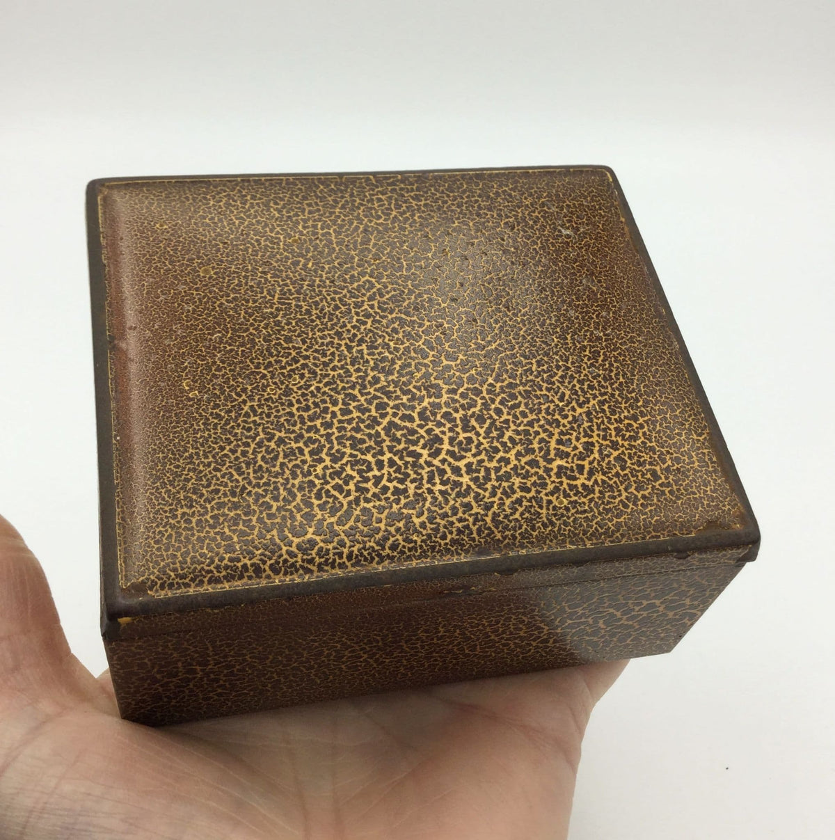 Vintage 1950s Metal Trinket or Cufflinks Box - Beeches Vintage