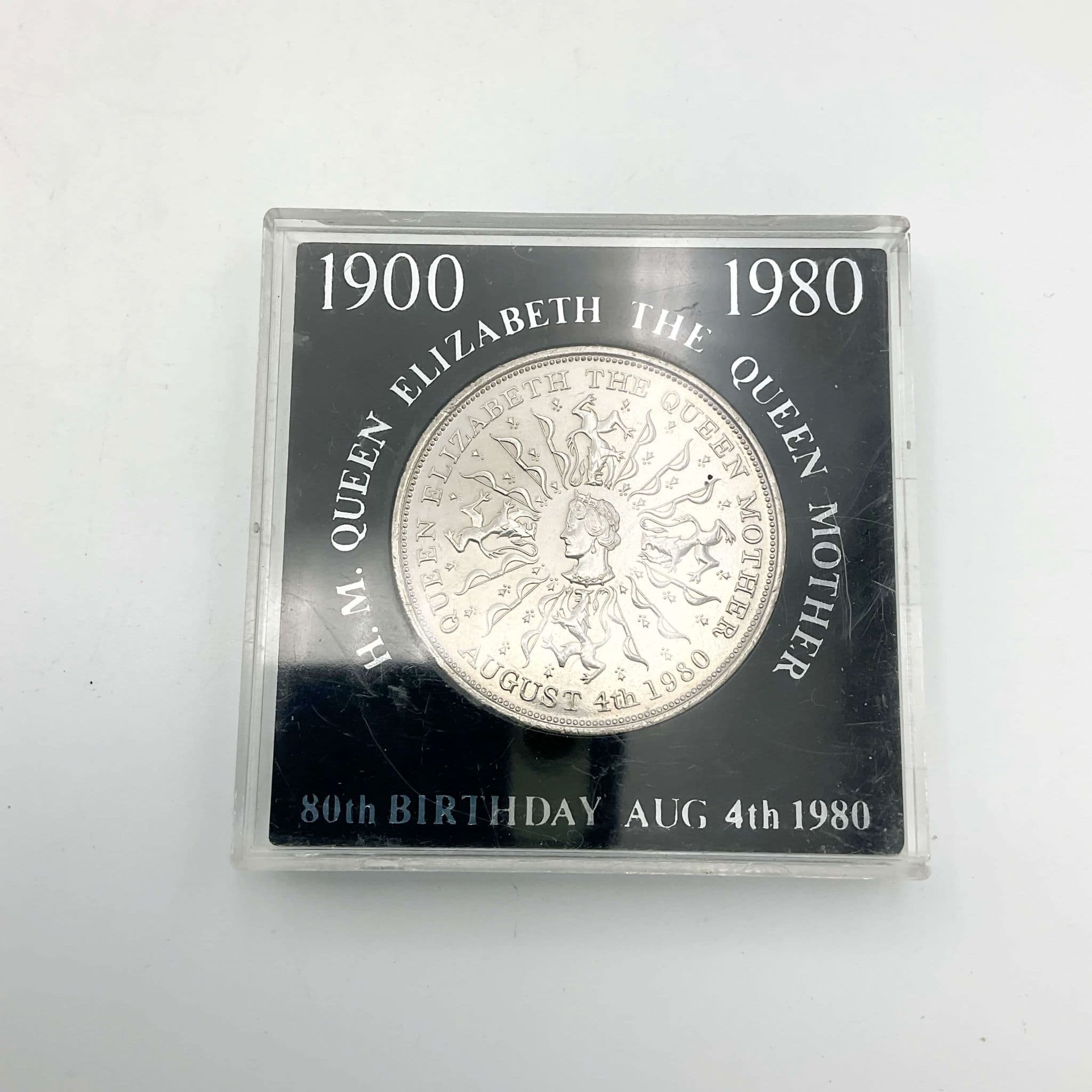 1980 Queen Mothers Birthday Commemorative Coin | Beeches Vintage