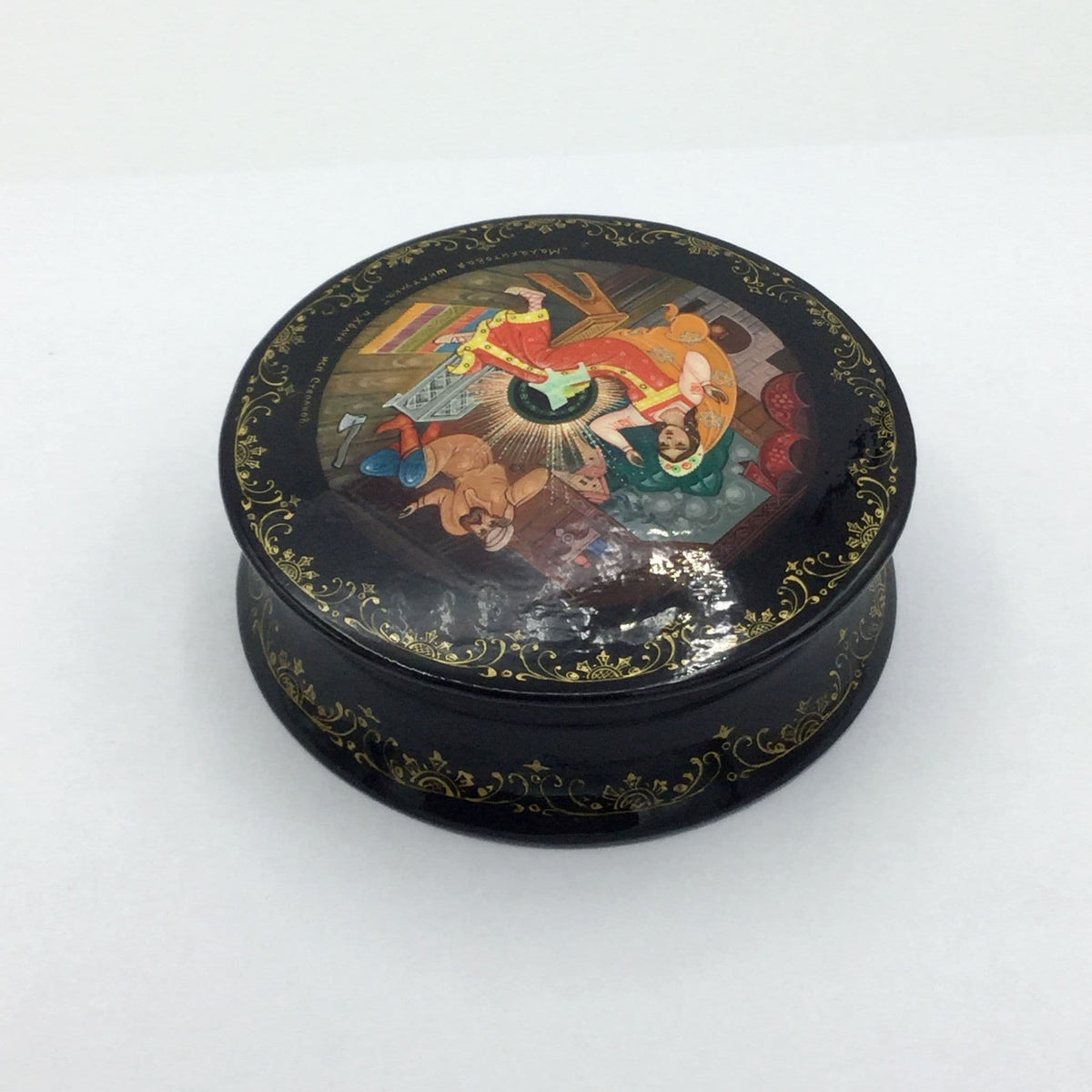 1984 Russian Miniature Painting Box - Beeches Vintage