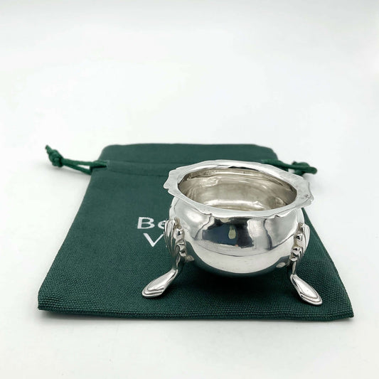 Antique 1905 Sterling Silver Salt, Rings Dish - Beeches Vintage