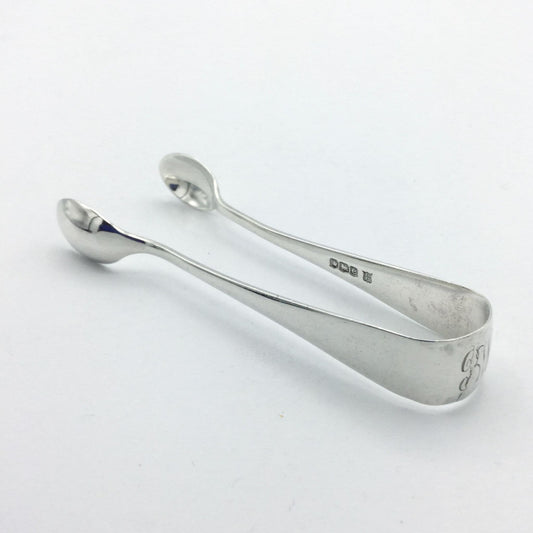 Antique 1922 Sterling Silver Sugar Tongs - Beeches Vintage