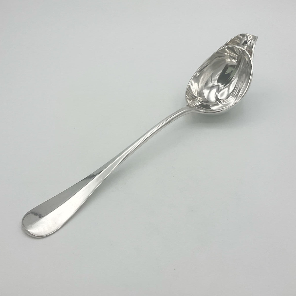Antique French Silver Plated Gravy or Sauce Ladle - Beeches Vintage