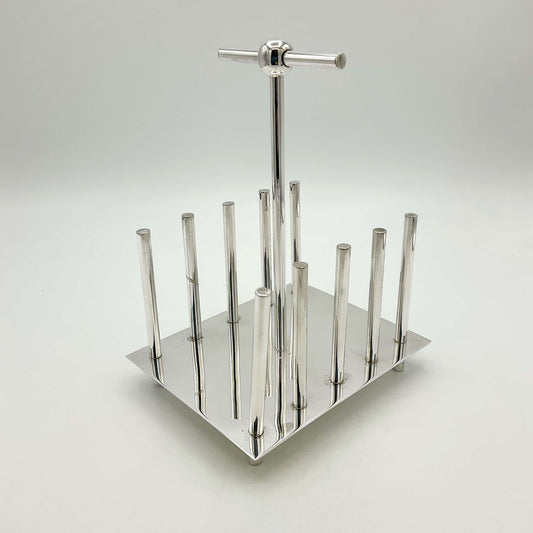 Christopher Dresser Design Silver Plated Toast Rack - Beeches Vintage
