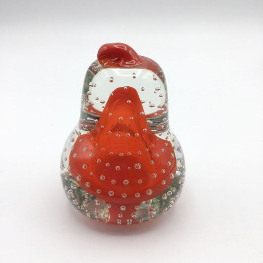 MRM Glass Pear Paperweight - Beeches Vintage