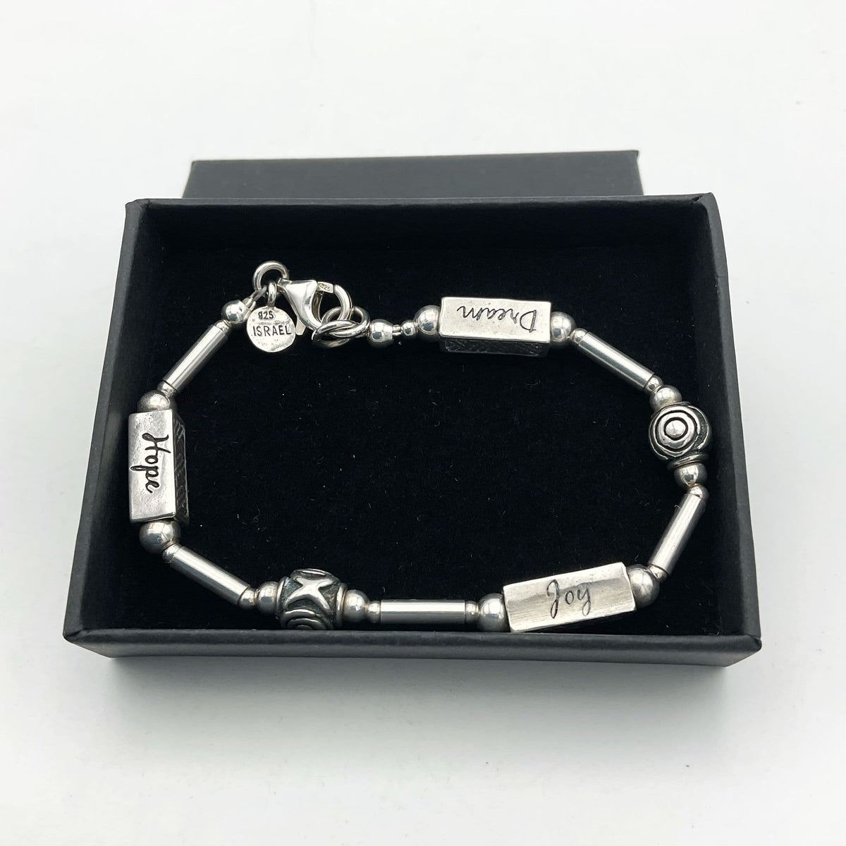 Silpada Joy Hope Dream Silver Bracelet, Israel Silver - Beeches Vintage