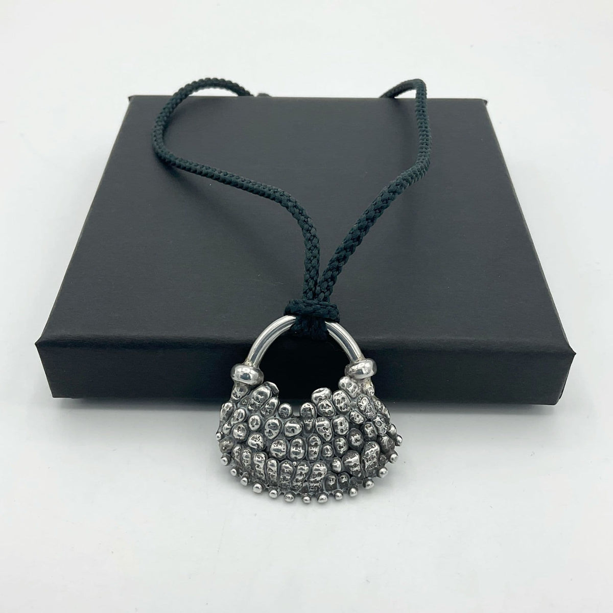 Solid Silver Boho Pendant Necklace, Skull Necklace, Sterling Silver Pendant - Beeches Vintage