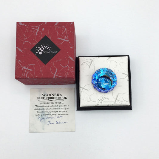 Swarovski Bermuda Blue Paperweight, Limited Edition - Beeches Vintage
