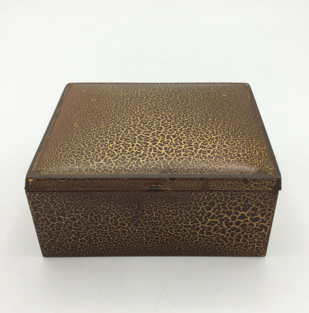 Vintage 1950s Metal Trinket or Cufflinks Box - Beeches Vintage