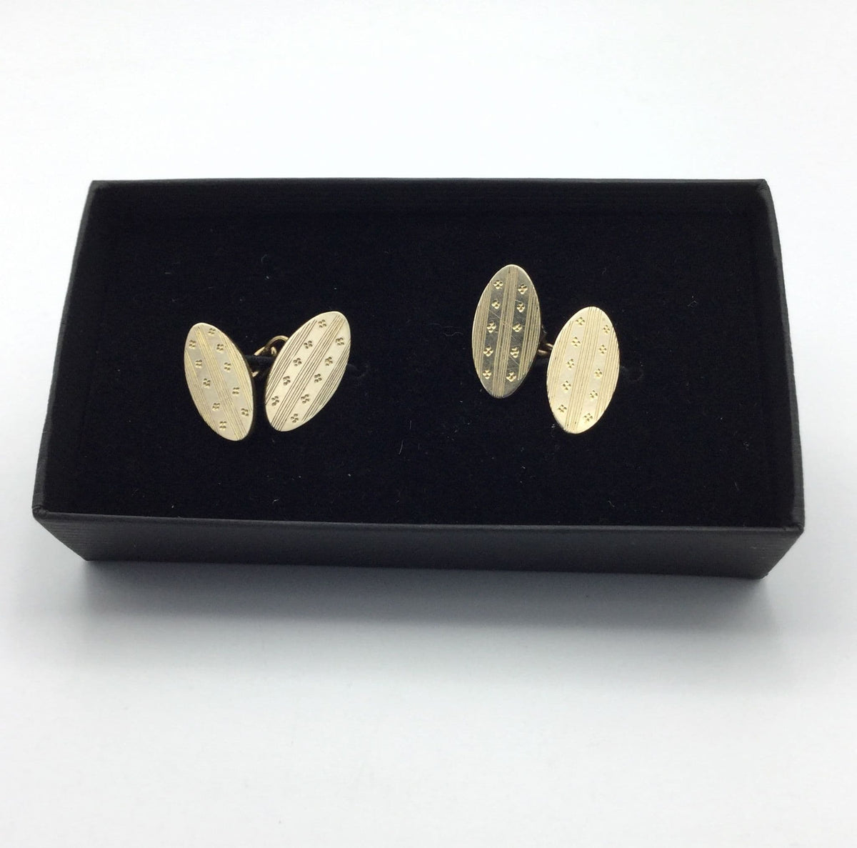 Vintage 1960s Gold Tone Chain Cufflinks - Beeches Vintage