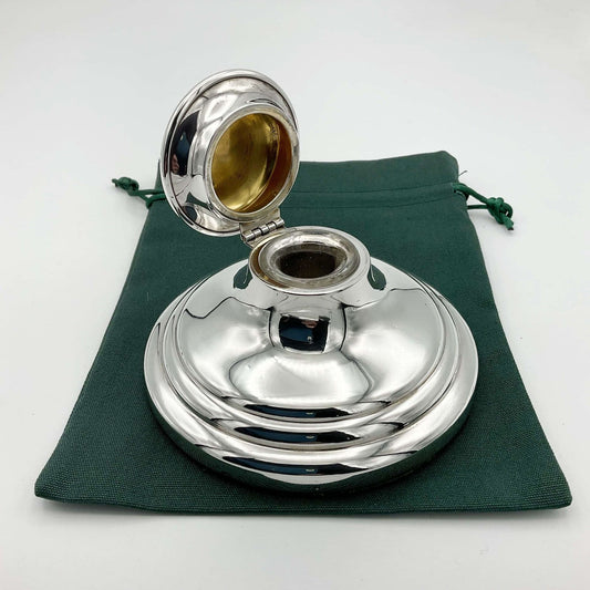 Vintage 1961 Sterling Silver Capstan Inkwell - Beeches Vintage